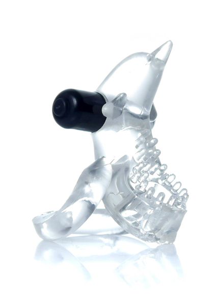 Pierścień-Dolphin Vibro CockRing Clear zdjęcie 2