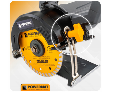 PRZECINARKA TARCZOWA DO PŁYTEK GRESU GLAZURY KAMIENIA NA WODĘ 1400W 125MM na Arena.pl