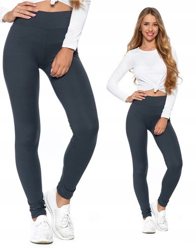 Legginsy Wysoki Stan Kryjące Getry Klasyczne Miękkie Miękkie MORAJ L/XL na Arena.pl