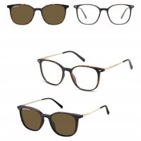 2w1 Okulary Korekcyjne Zerówki z NAKŁADKĄ PRZECIWSŁONECZNĄ z Polaryzacją