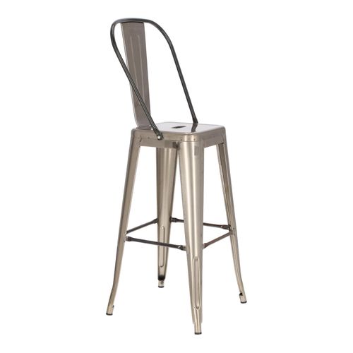 Hoker Paris Back 75cm. metaliczny insp. Tolix na Arena.pl