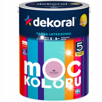 DEKORAL MOC KOLORU FARBA LATEKSOWA AKRYLIT W RÓŻANY KWARC 5L