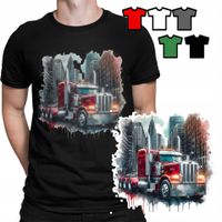 KOSZULKA T-SHIRT MĘSKI WZORY DO WYBORU - TIR CIĘŻARÓWKA AUTA - S
