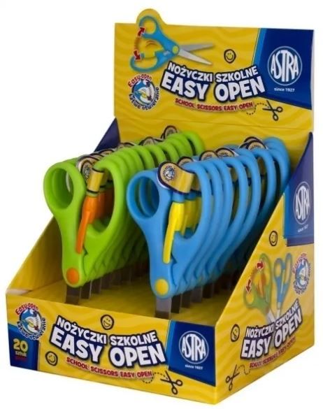 NOŻYCZKI SZKOLNE EASY OPEN ASTRA zdjęcie 1