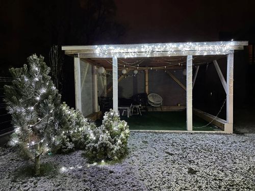LAMPKI CHOINKOWE ZEWNĘTRZNE / WEWNĘTRZNE 375LED 50M ZIMNY BIAŁY WYTRZYMAŁE na Arena.pl