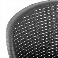 FOTEL KRZESŁO OGRODOWE KRZESŁA ANTRACYT PODUSZKA