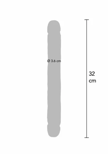 toyjoy double dong pvc 32 cm - dwustronny model anatomiczny na Arena.pl