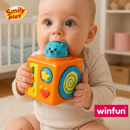 SMILY PLAY Wieża z klocków kolorowa kostka sensoryczna edukacyjna 3m+ na Arena.pl