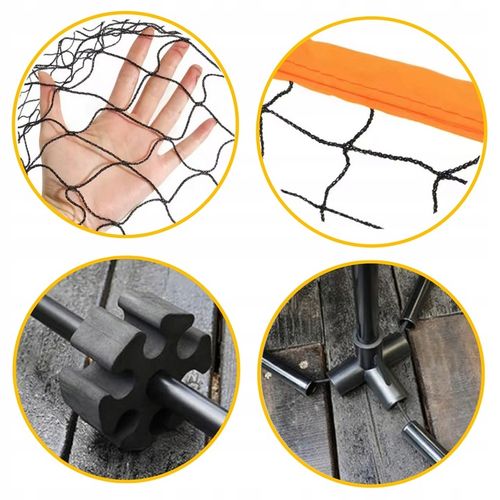 DUŻA SIATKA DO SIATKÓWKI BADMINTONA TENISA ZIEMNEGO 3W1 BARDZO WYSOKA na Arena.pl