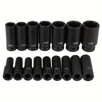 ZESTAW NASADEK UDAROWYCH stal CrMo 10-32mm + metalowa walizka Kraft&Dele