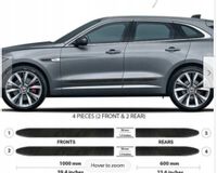 Jaguar F-PACE - Listwy CZARNE Boczne Drzwi