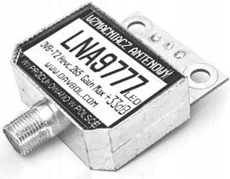 Wzmacniacz antenowy +49% LNA9777F DVB-T2 LED Polska Manufaktura Davbol na Arena.pl