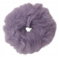 Gumka do włosów mocna elastyczna mięciutkie futerko fioletowa