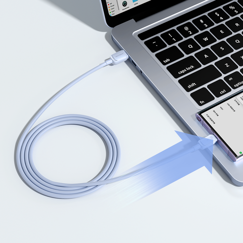 kabel przewód usb-a - usb-c 3a 1.2m niebieski na Arena.pl