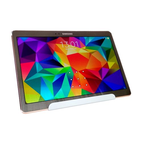 Metalowy stojak loft ekspozytor na winyle książki tablet telefon czarny na Arena.pl