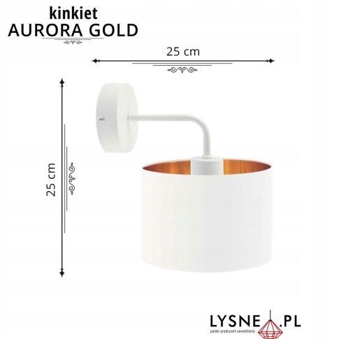 Kinkiet ścienny AURORA GOLD na Arena.pl