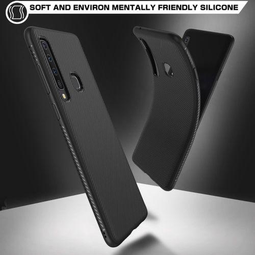 Etui Twill Texture Samsung A9 2018 Czarne na Arena.pl