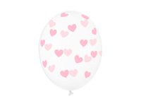 balony 50szt. serduszka crystal | sb14c-228