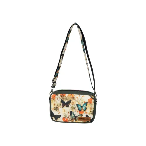 Mini Torebka Box z Ekoskóry z Motywem Motyli i Polnych Kwiatów na Arena.pl