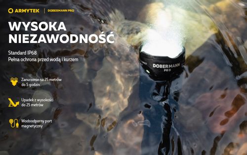 Latarka Armytek Dobermann Pro Magnet USB Warm na Arena.pl