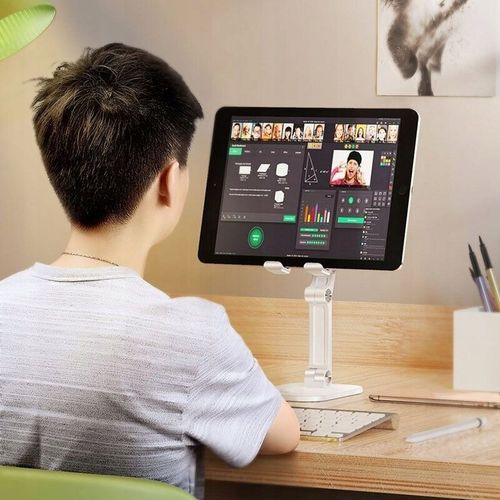 STOJAK PODSTAWKA NA SMARTPHONE I TABLET SREBRNA na Arena.pl