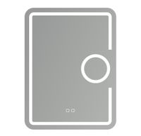 LUSTRO ŁAZIENKOWE 60x80 cm LED , ANTY FOG  Przełączniki dotykowee