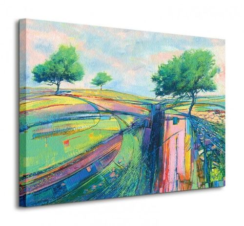Three Moorland Trees - Obraz na płótnie 80x60 cm na Arena.pl