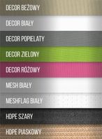 PRÓBKI TKANIN DO PRODUKCJI ŻAGLI PRZECIWSŁONECZNYCH ROLET RZYMSKICH ZASŁON
