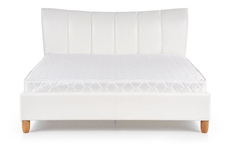 Łóżko Sany tapicerowane biały zdjęcie 4