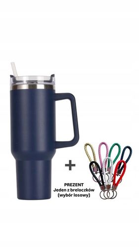 Kubek termiczny ze słomka kubki termiczne na kawę herbatę na napoje zimne na Arena.pl