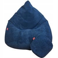 WOREK SAKO PUFA SIEDZISKO WELUR + PODNÓŻEK | WYGODNY SKANDYNAWSKI PUF