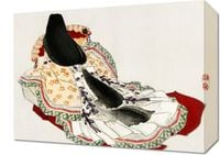 Obraz 40x30cm A Lady in a Kimono, Bairei Japoński Vintage do Salonu