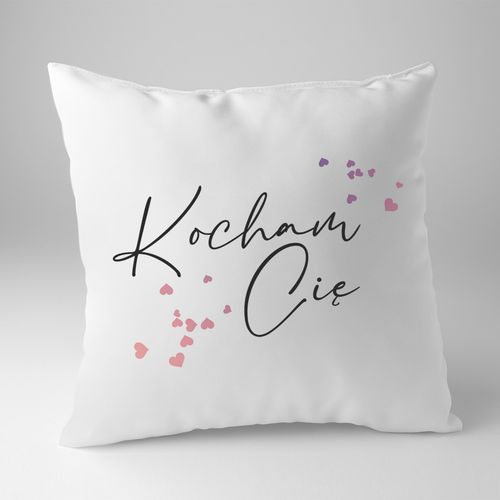 Kocham Cię - poduszka z nadrukiem na Arena.pl