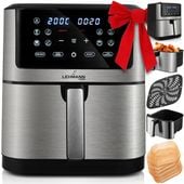 FRYTKOWNICA BEZTŁUSZCZOWA AIR FRYER FRYTOWNICA DUŻA 8L MISA 12