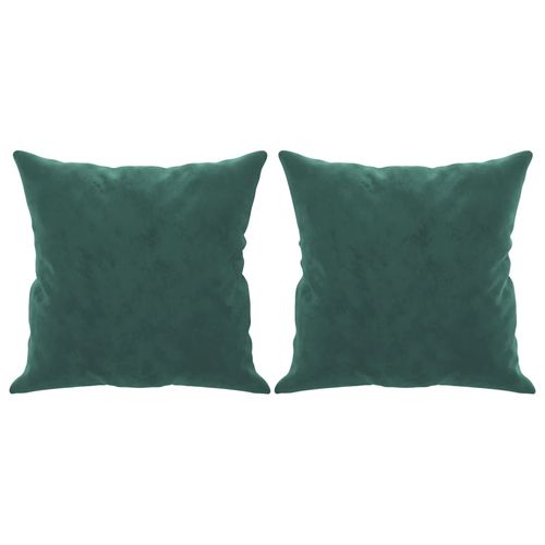 2-osobowa sofa z poduszkami, ciemnozielona, 140 cm, aksamit na Arena.pl