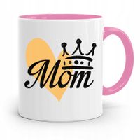 Kubek Różowy Prezent Dla Mamy Mom Prezent Z Nadrukiem Ze Zdjęciem