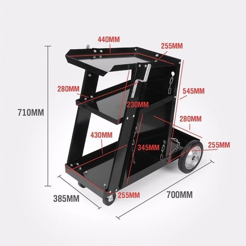 WÓZEK SPAWALNICZY DO SPAWAREK Z PÓŁKĄ NA BUTLE STABILNY MIG MAG MMA TIG na Arena.pl