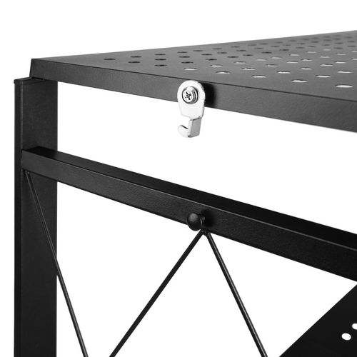 Regał składany GESTEL 5 poziomów czarny na kółkach na Arena.pl