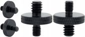 adapter śruba redukcja 1/4" na m5 statywowa aluminiowa czarna 18 mm
