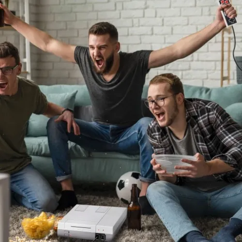 KONSOLA RETRO GRA TELEWIZYJNA 620 GIER TV AV + 2 PADY GIERKA GRY DUŻO na Arena.pl