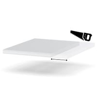 Blat Kuchenny Laminowany Nowoczesny Blande Biel Arktyczna 30-39cm Na Metry