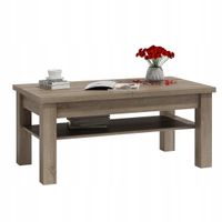 ŁAWA ŁAWOSTÓŁ STOLIK ROZKŁADANA Z PÓŁKA DĄB TRUFLA