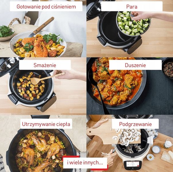 Multicooker TEFAL COOK4ME CY943 TochPro z wbudowaną wagą + Misa zdjęcie 15