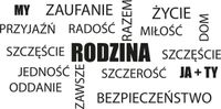 100X50CM RODZINA NAKLEJKA