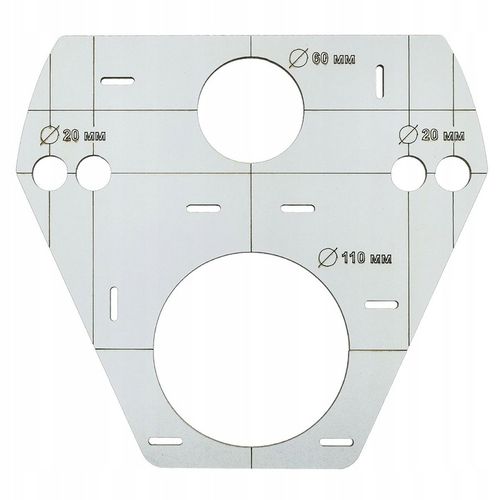 SENDI Szablon do oznaczania i wiercenia otworów w płytkach na Arena.pl