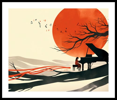 Plakat 60x50cm Pianistka na Arena.pl