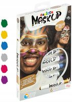 KREDKI DO TWARZY CARIOCA MASKUP METALICZNE 6KOL