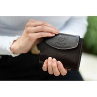 brązowy portfel damski skórzany paolo peruzzi t-12-br