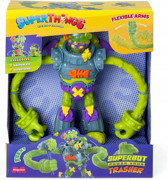 SUPER ZINGS THINGS SUPERTHINGS SUPERBOT TRASHER POWER ARMS TRASHER 25109 zdjęcie 2