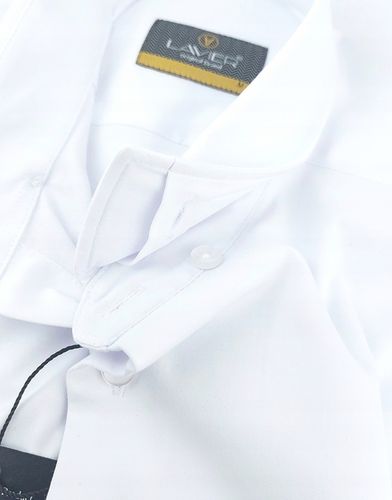 Koszula męska Biała dopasowana Lavier - SLIM FIT Bawełna Rozmiar XL na Arena.pl